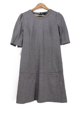 שמלה בסגנון טוויד באפור- XS